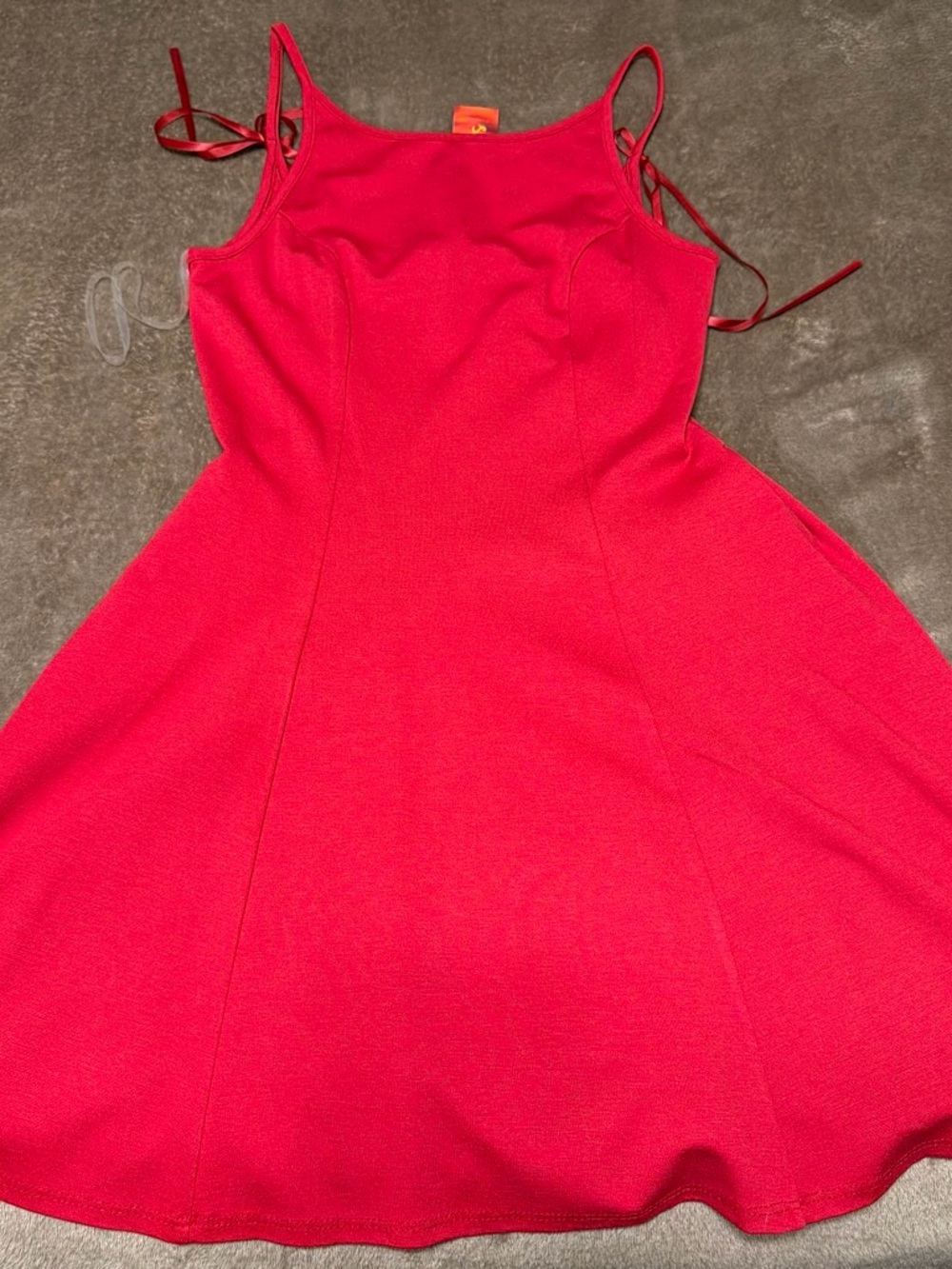 Red Spaghetti Strap Fit & Flare Dress